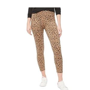 J Crew Leopard Cropped Leggings